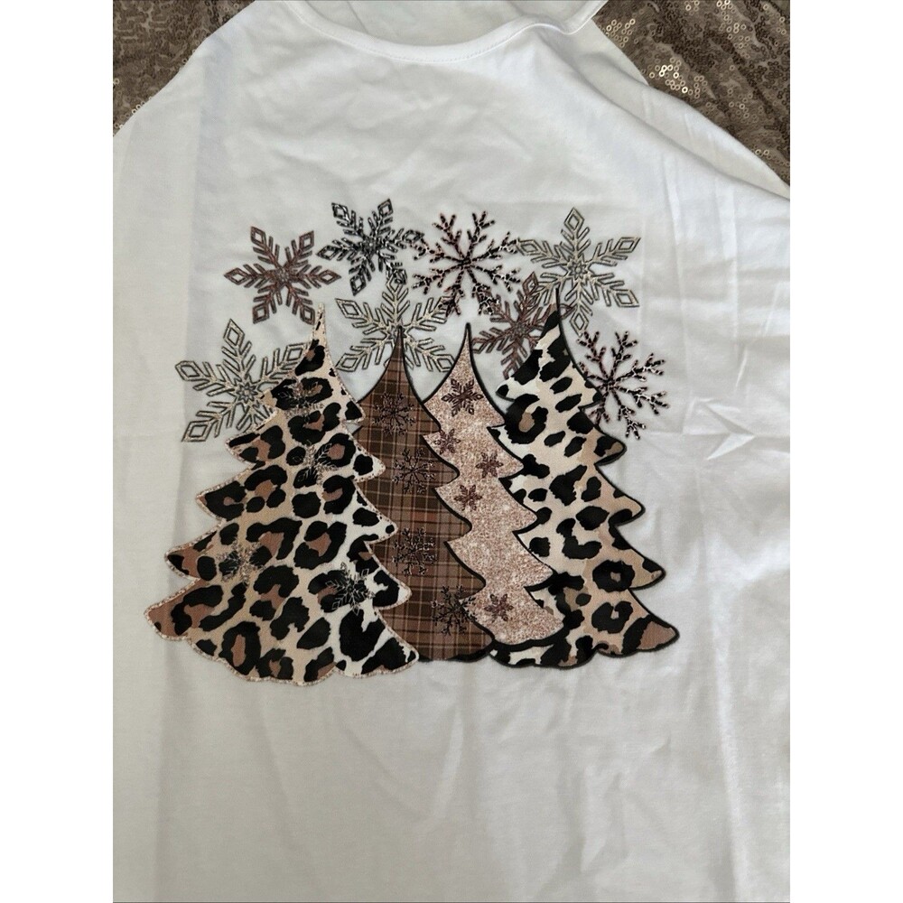 Extra Large Cute Long Sleeve Christmas Blouse